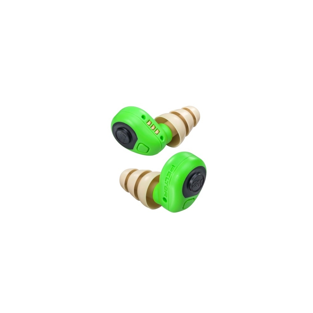 Inserti auricolari, 3M, PELTOR, Elettronici, colore verde, ad attenuazione controllata