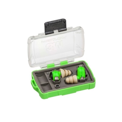 Inserti auricolari, 3M, PELTOR, Elettronici, colore verde, ad attenuazione controllata, all'interno della apposita scatola
