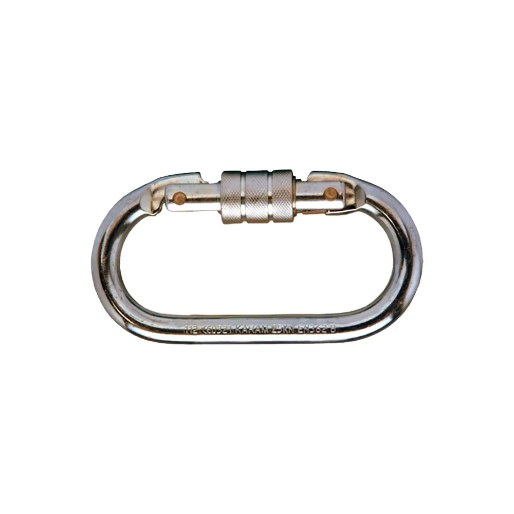 Moschettone Akrobat, AK9427, Sistema anticaduta, colore girigio