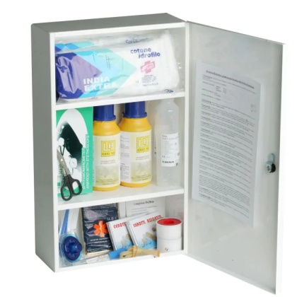 Cassetta di medicazione, Industrial Starter, Armadietto di pronto soccorso, in metallo, Dimensioni cm 50x30x12