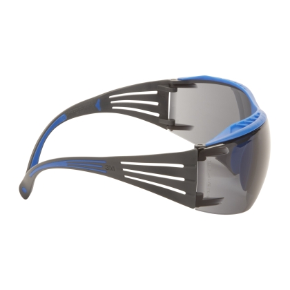 Occhiali, 3M, SF402XSGAF-BLU-EU, Lenti grigie, montatura blu/grigia, anti-appannamento/rivestimento antigraffio