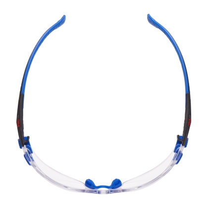 Occhiali, 3M, S1101SGAF-EU, Lenti trasparenti, montatura blu/nera, anti-appannamento/rivestimento antigraffio