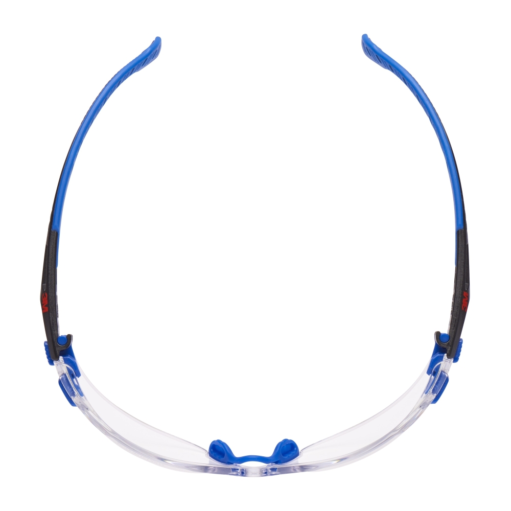 Occhiali, 3M, S1101SGAF-EU, Lenti trasparenti, montatura blu/nera, anti-appannamento/rivestimento antigraffio
