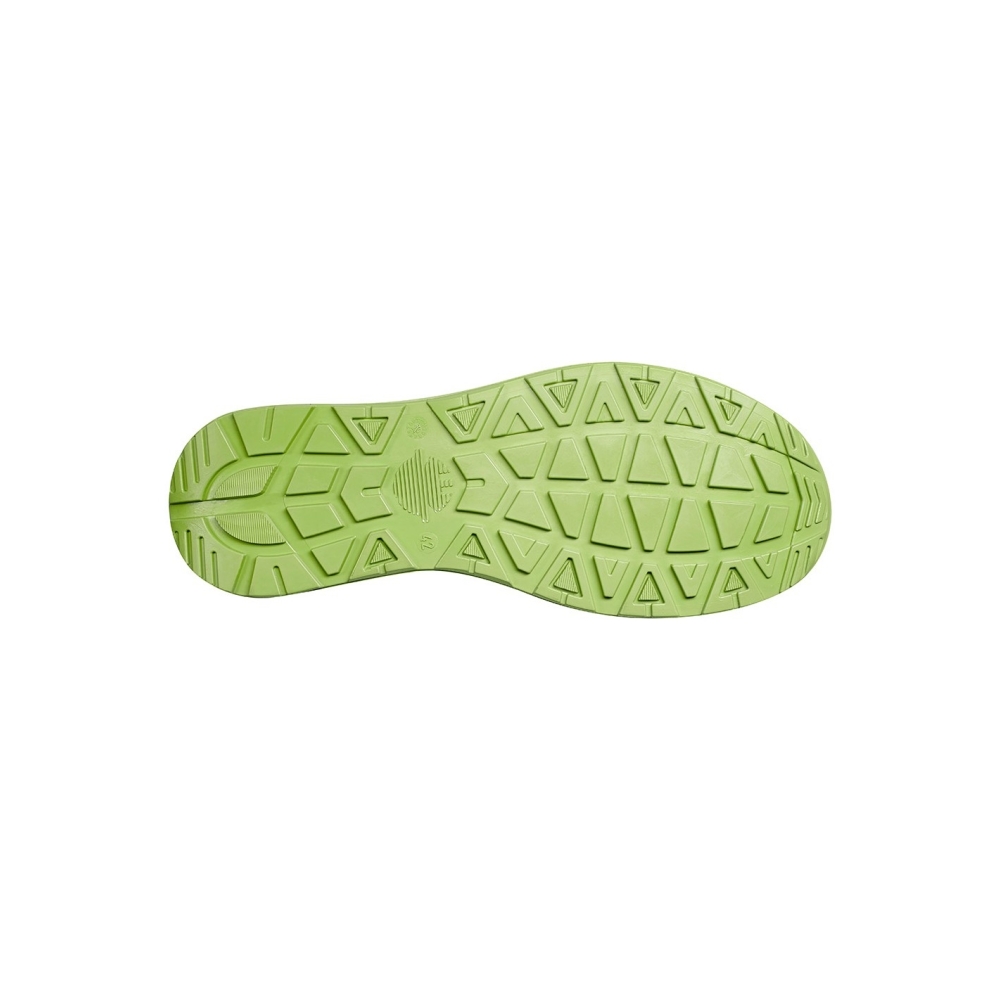 Reload, Calzatura bassa, tessuto Pet riciclato, colore blu, lacci verdi, suola verde