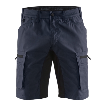 Bermuda, Blaklader, Service Stretch, Inserti stretch, colore blu, tessuto leggero e resistente