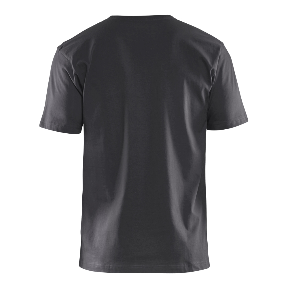 T-shirt, Blaklader, 3525, colore grigio scuro, 100% cotone, cuciture rinforzate