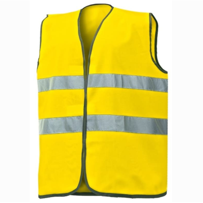 Gilet ISSA, Alta Visibilità, in Poliestere, dotato di chiusura con velcro, colore giallo
