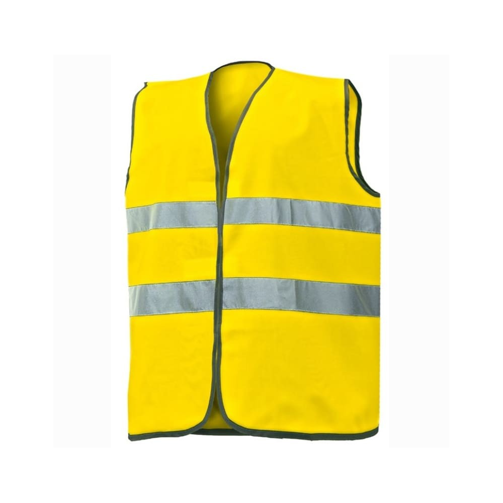 Gilet ISSA, Alta Visibilità, in Poliestere, dotato di chiusura con velcro, colore giallo