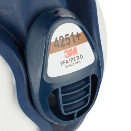 Semimaschera senza manutenzione 3M, 4251+, riutilizzabili, per gas, vapori e particolato, serie 4000