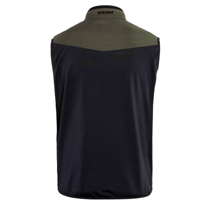 Gilet, Blaklader, Softshell, 3850, Softshell leggero, bicolore verde militare e nero, tessuto traspirante
