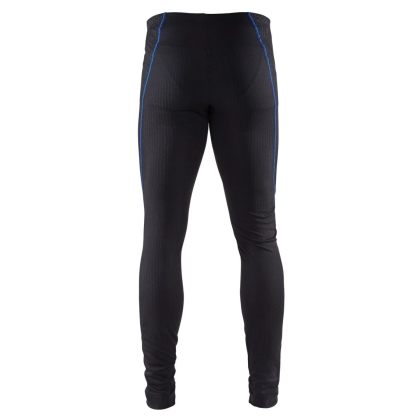 Intimo termico, pantalone, Blaklader, 6810, colore nero, cucitute blu, Poliestere, tessuto a coste