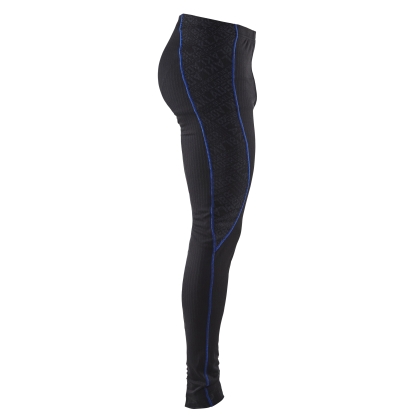 Intimo termico, pantalone, Blaklader, 6810, colore nero, cucitute blu, Poliestere, tessuto a coste