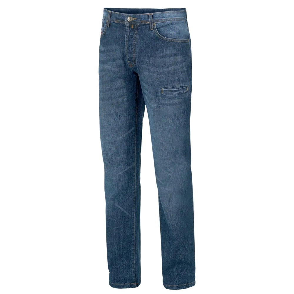 Jeans, ISSA, Stretch Jest, 8025B, colore jeans, Cotone elasticizzato
