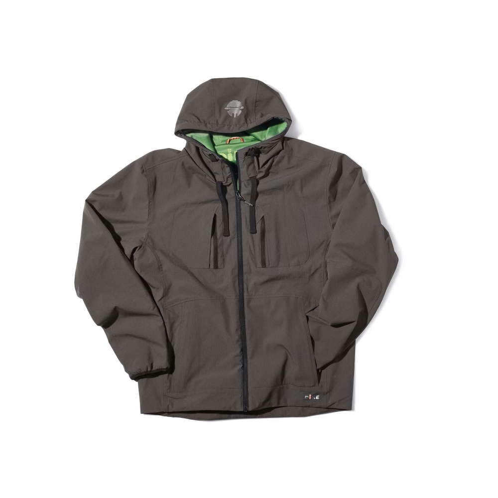 Giacca, DIKE, Goodwin, 95226, colore grigio antracite, interno verde, Poliestere, idrorepellente e antistrappo