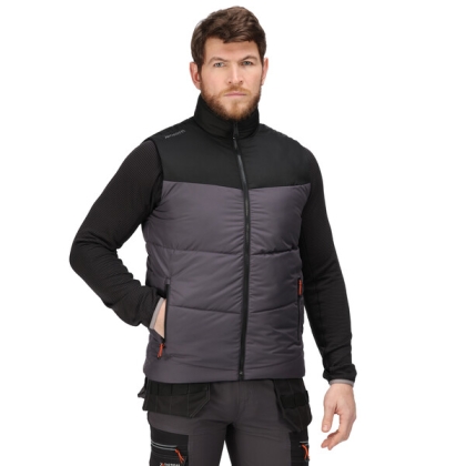 Gilet, Tactical Threads Regime, colore grigio, idrorepellente, imbottito