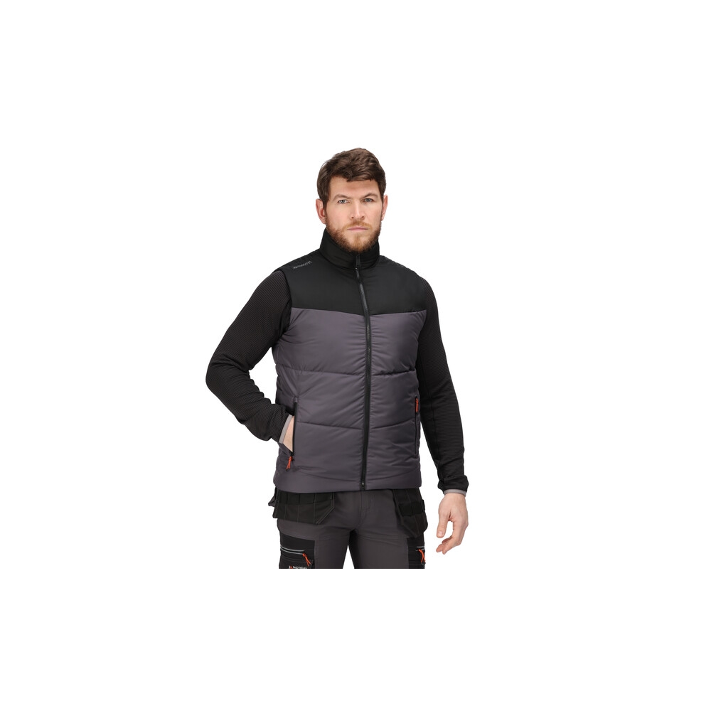 Gilet, Tactical Threads Regime, colore grigio, idrorepellente, imbottito