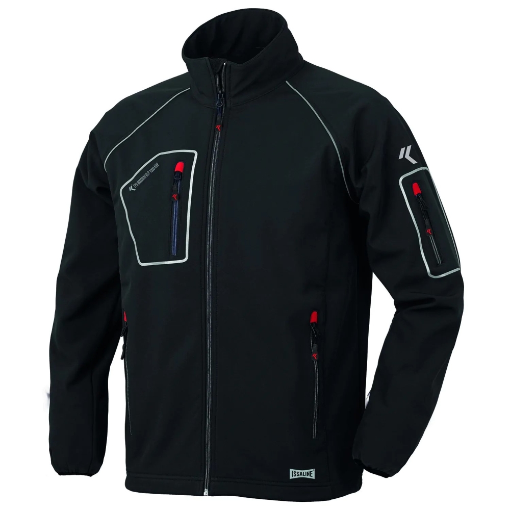 Giacca Just Issa, nero, tessuto softshell.