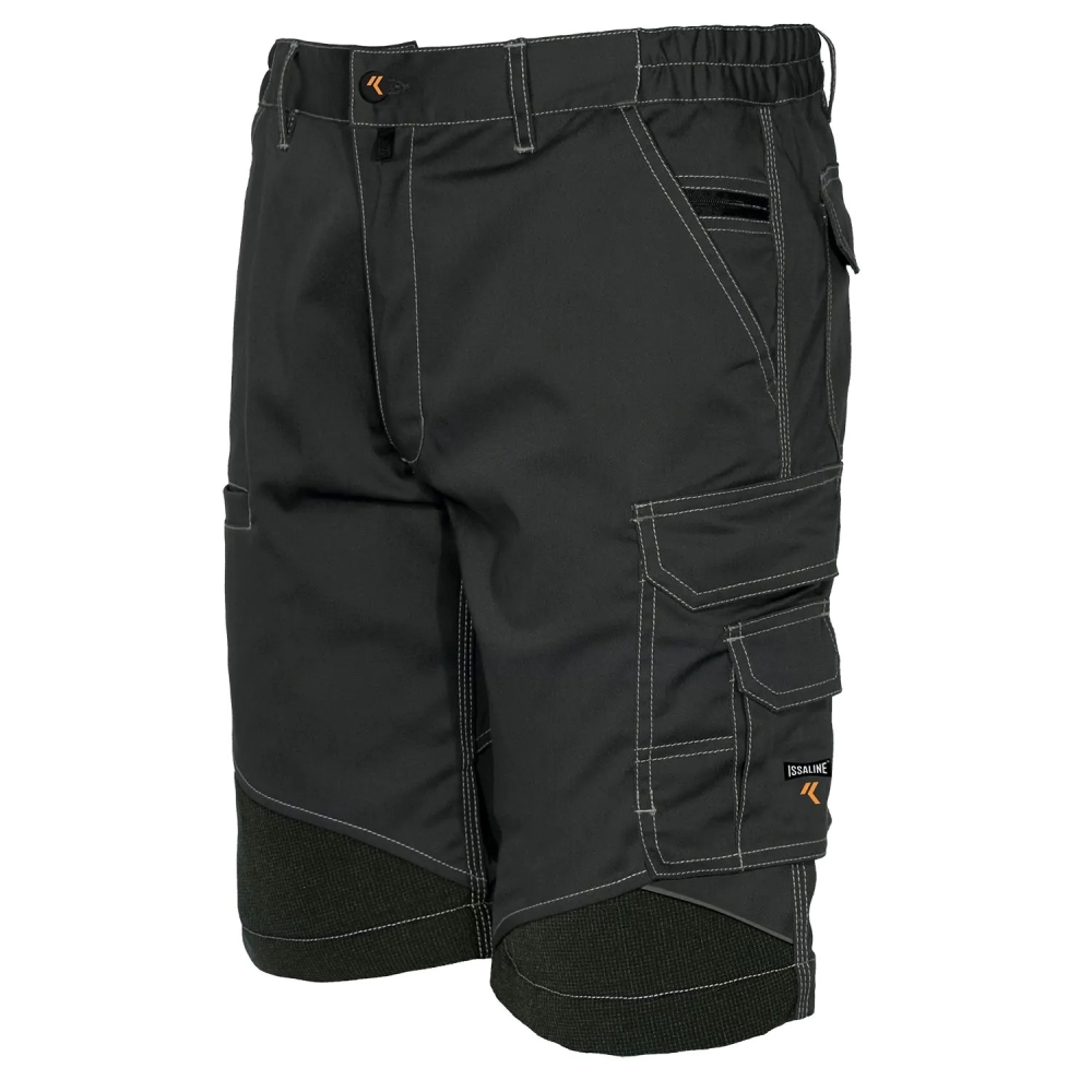Bermuda, ISSA, Stretch Extreme, 8834B, colore nero, Tessuto elasticizzato, 9 tasche