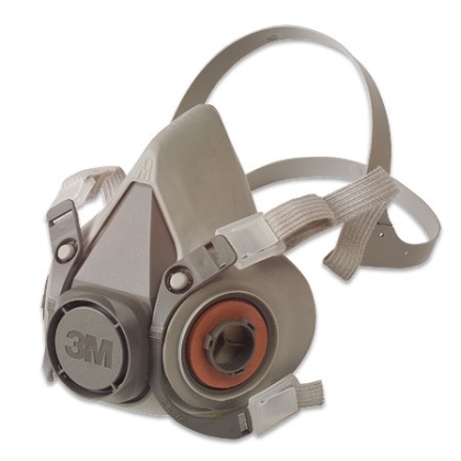 Semimaschera 3M, 6100, taglia S, riutilizzabili, con filtri intercambiabili, serie 6000, non indossata