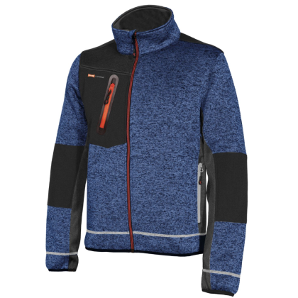GIUBBINO ISSA, REVENGE, 8881B, colore blu, senza cappuccio,  inserti antiabrasione, 5 tasche
