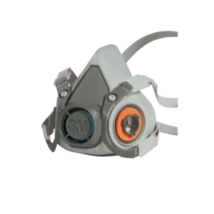 Semimaschera 3M, 6200, taglia M, riutilizzabili, con filtri intercambiabili, serie 6000, non indossata