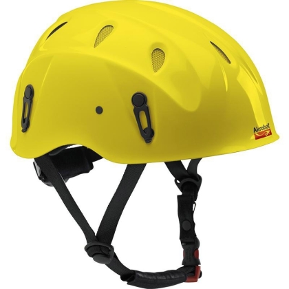 Elmetto ponteggi, Akrobat Sassongher, AK9055, colore giallo