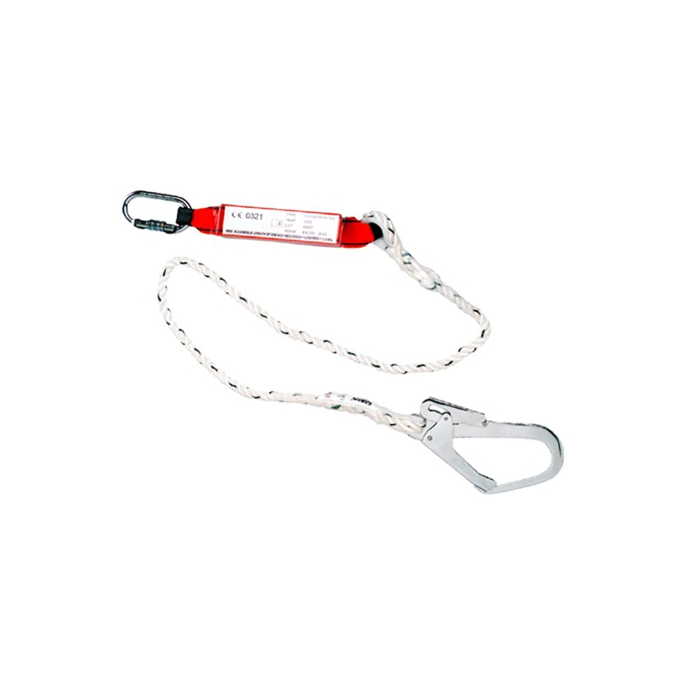 Cordino, Akrobat, AK112P, Sistema anticaduta con dissipatore, corda colore bianco