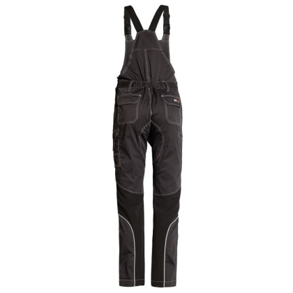 Pettorina, ISSA, Stretch Extreme, 8835B, colore grigio antracite, Tessuto resistente ed elasticizzato, 10 tasche