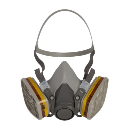Semimaschera 3M, 6200, taglia M, riutilizzabili, con filtri intercambiabili, serie 6000, non indossata