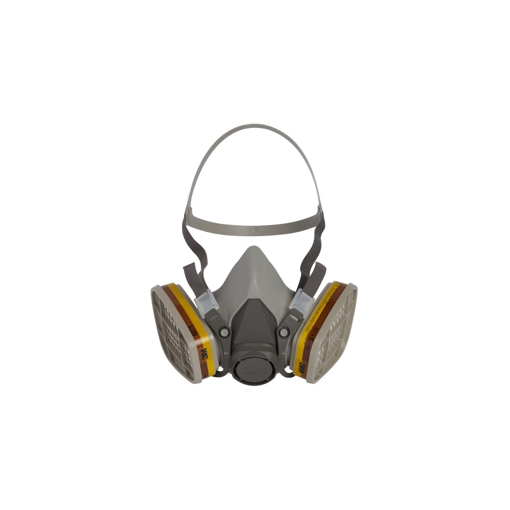 Semimaschera 3M, 6200, taglia M, riutilizzabili, con filtri intercambiabili, serie 6000, non indossata