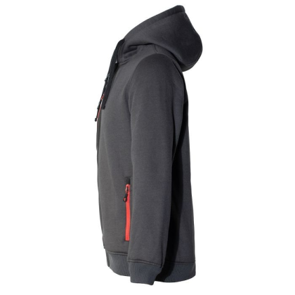 Felpa, ISSA, Tube, 8883B, colore grigio, 5 tasche, con cappuccio