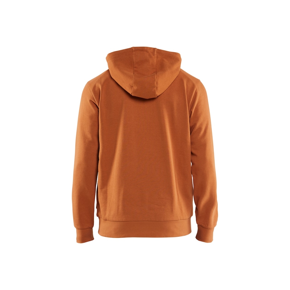 Felpa, Blaklader, 3530, colore arancione, 100% cotone french terry, con cappuccio
