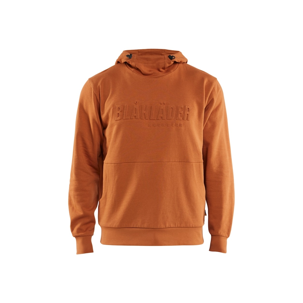 Felpa, Blaklader, 3530, colore arancione, 100% cotone french terry, con cappuccio