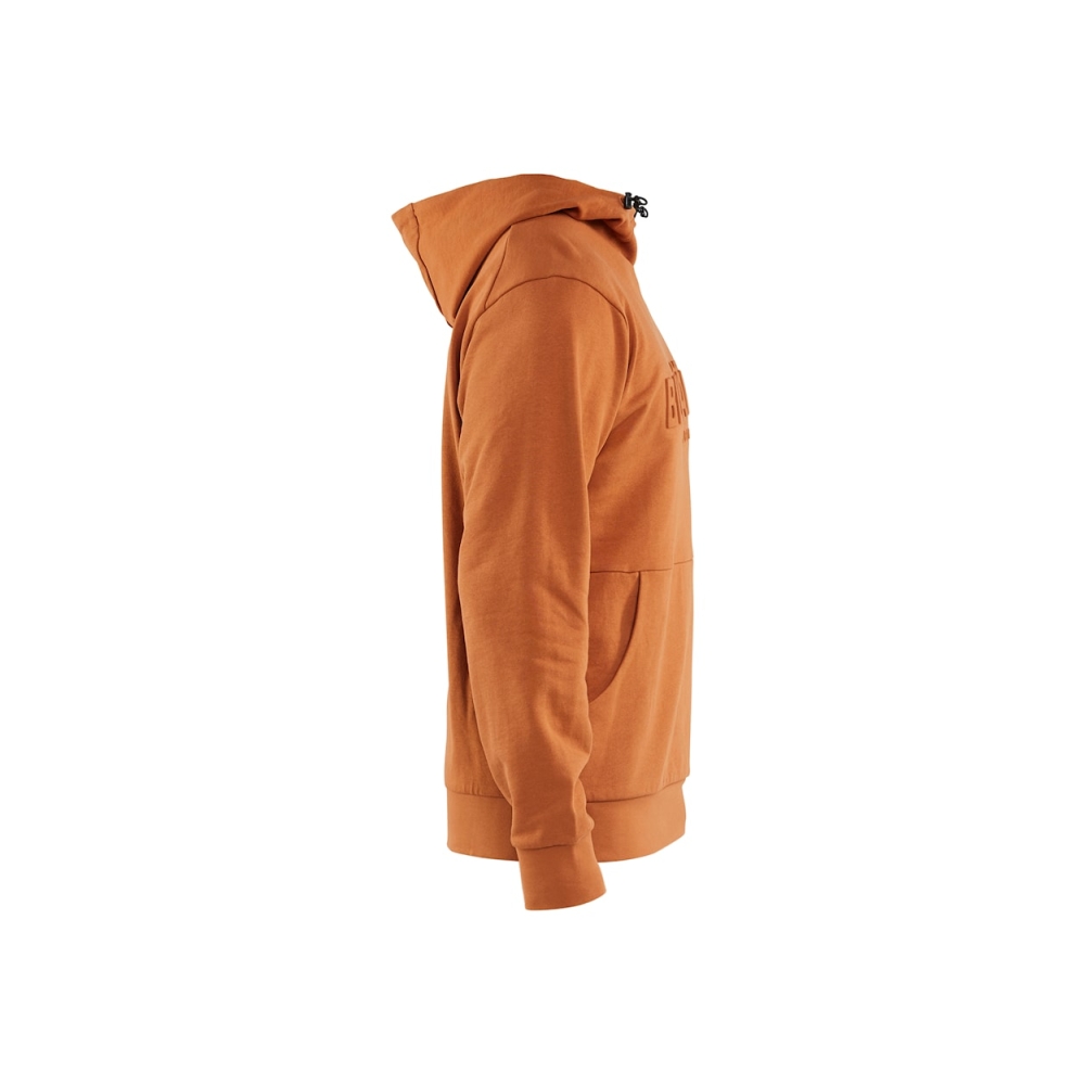 Felpa, Blaklader, 3530, colore arancione, 100% cotone french terry, con cappuccio