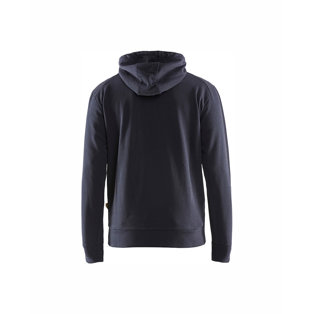 Felpa, Blaklader, 3530, colore blu, 100% cotone french terry, con cappuccio