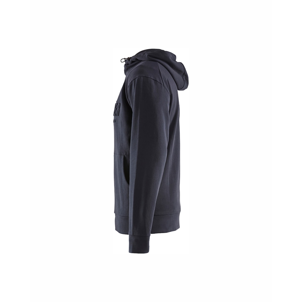 Felpa, Blaklader, 3530, colore blu, 100% cotone french terry, con cappuccio