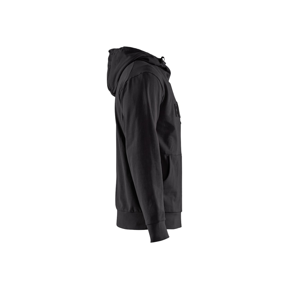 Felpa, Blaklader, 3530, colore nero, 100% cotone french terry, con cappuccio