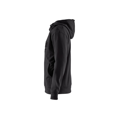 Felpa, Blaklader, 3530, colore nero, 100% cotone french terry, con cappuccio