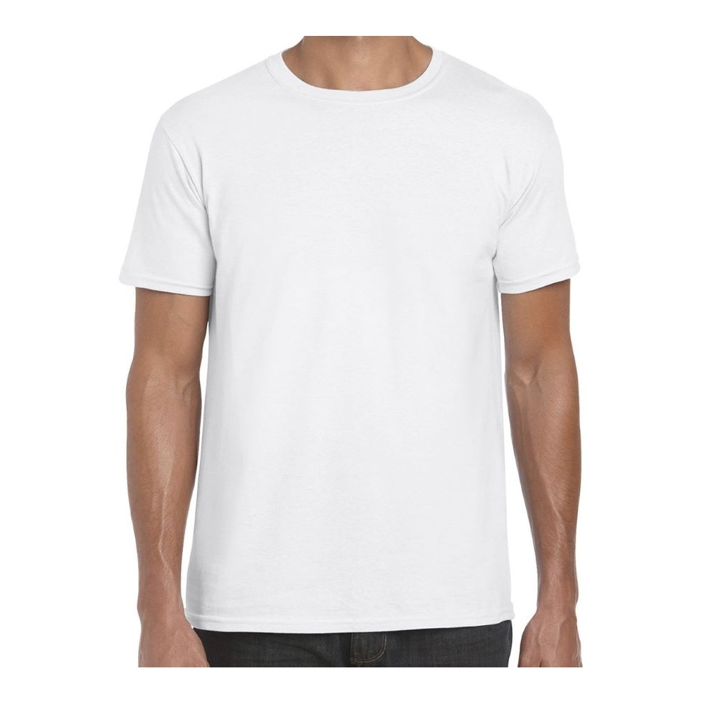 T-Shirt 100% cotone a manica corta di colore bianco.