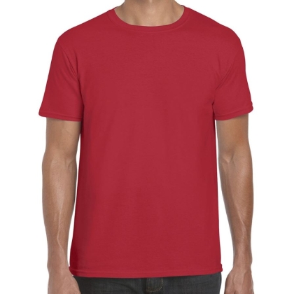 T-Shirt 100% cotone a manica corta di colore rosso.