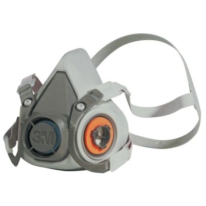 Semimaschera 3M, 6200, taglia M, riutilizzabili, con filtri intercambiabili, serie 6000, non indossata