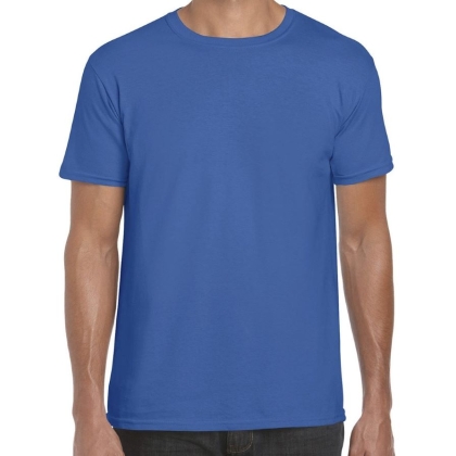 T-Shirt 100% cotone a manica corta di colore blu royal.