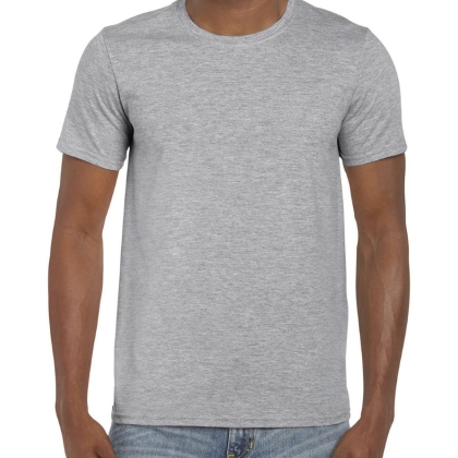 T-Shirt 100% cotone a manica corta di colore grigio.