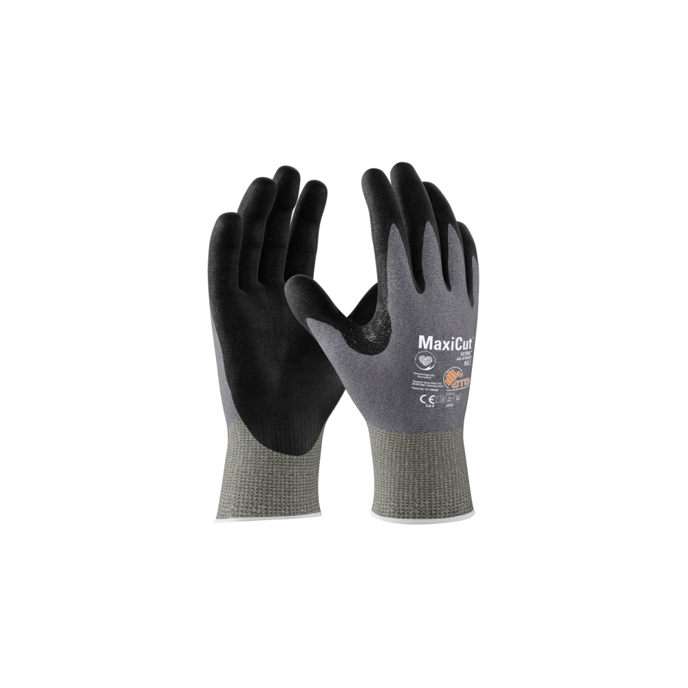 Guanto, ATG, MaxiCut Ultra, 44-4745D, colore grigio, spalmetura colore nero
