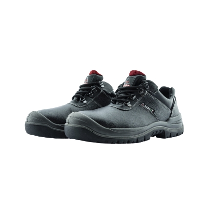 Scarpe antinfortunistiche, No Stop, Texas, colore nero, suola nera, Calzatura bassa, pelle idrorepellente