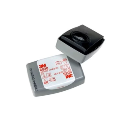 Filtro antiparticolato, P3 3M, Attacco a baionetta, guscio plastico,