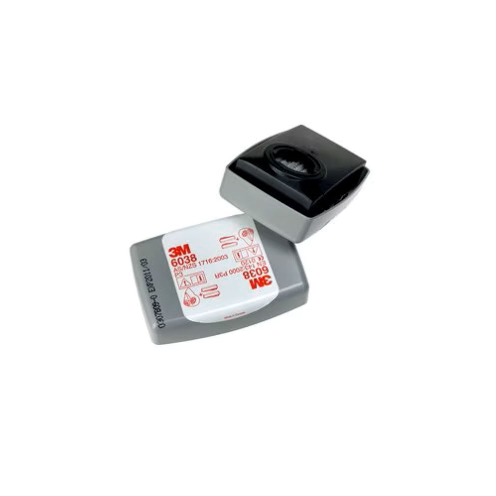 Filtro antiparticolato, P3 3M, Attacco a baionetta, guscio plastico,