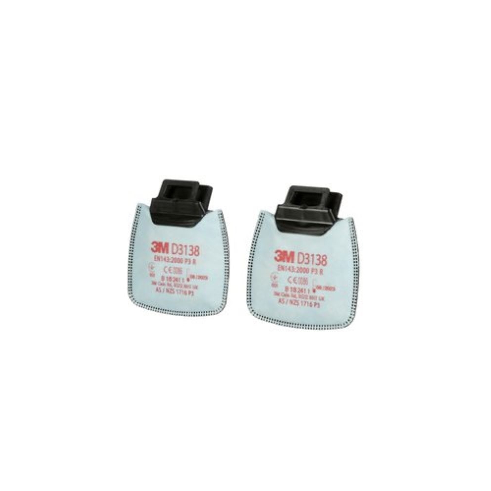 Filtro antiparticolato P3 R 3M, Filtro con sollievo dagli odori sgradevoli di vapori organici e gas acidi