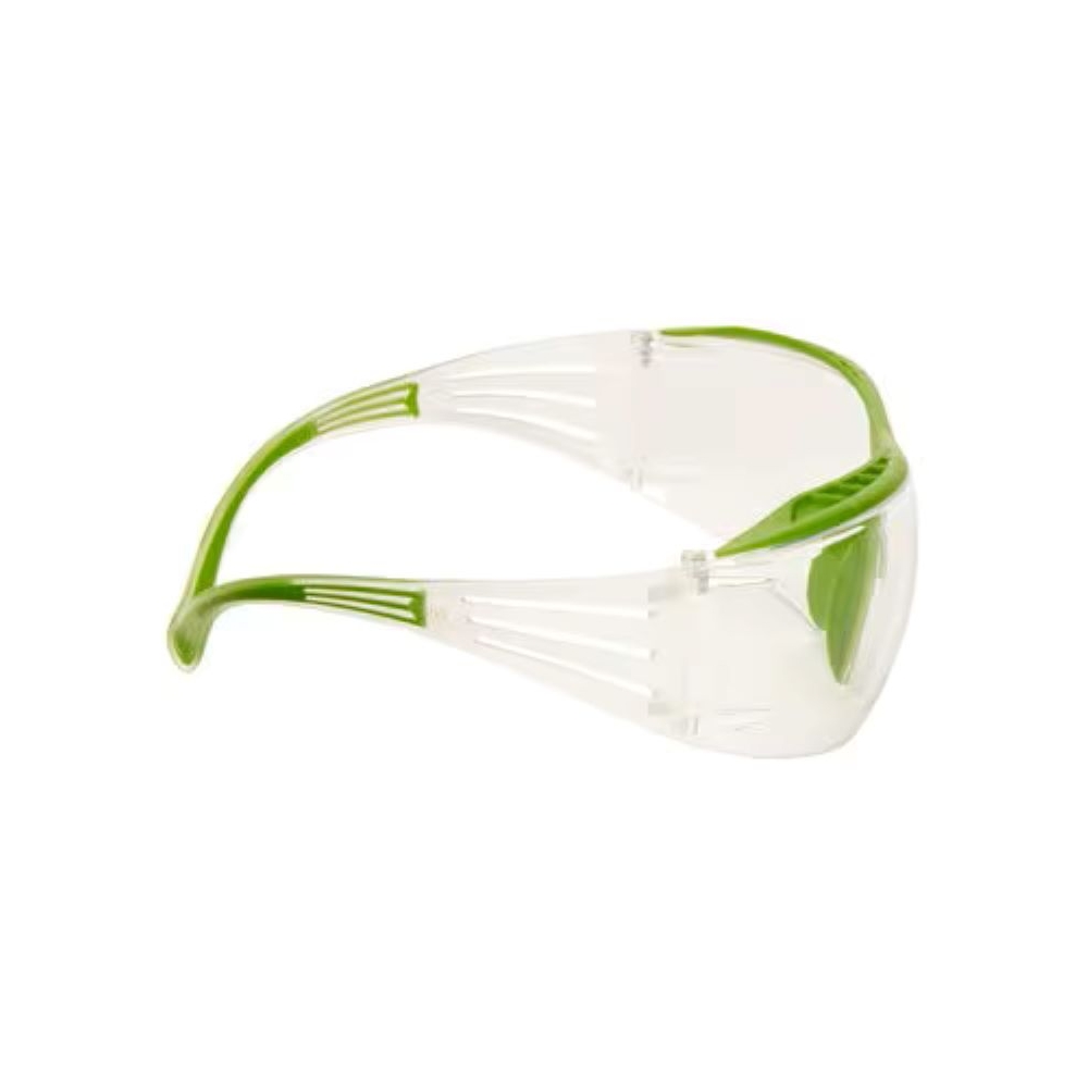 Occhiali 3M SSF401XSGAF-GRN, Montatura verde/trasparente, anti-appannamento, antigraffio,