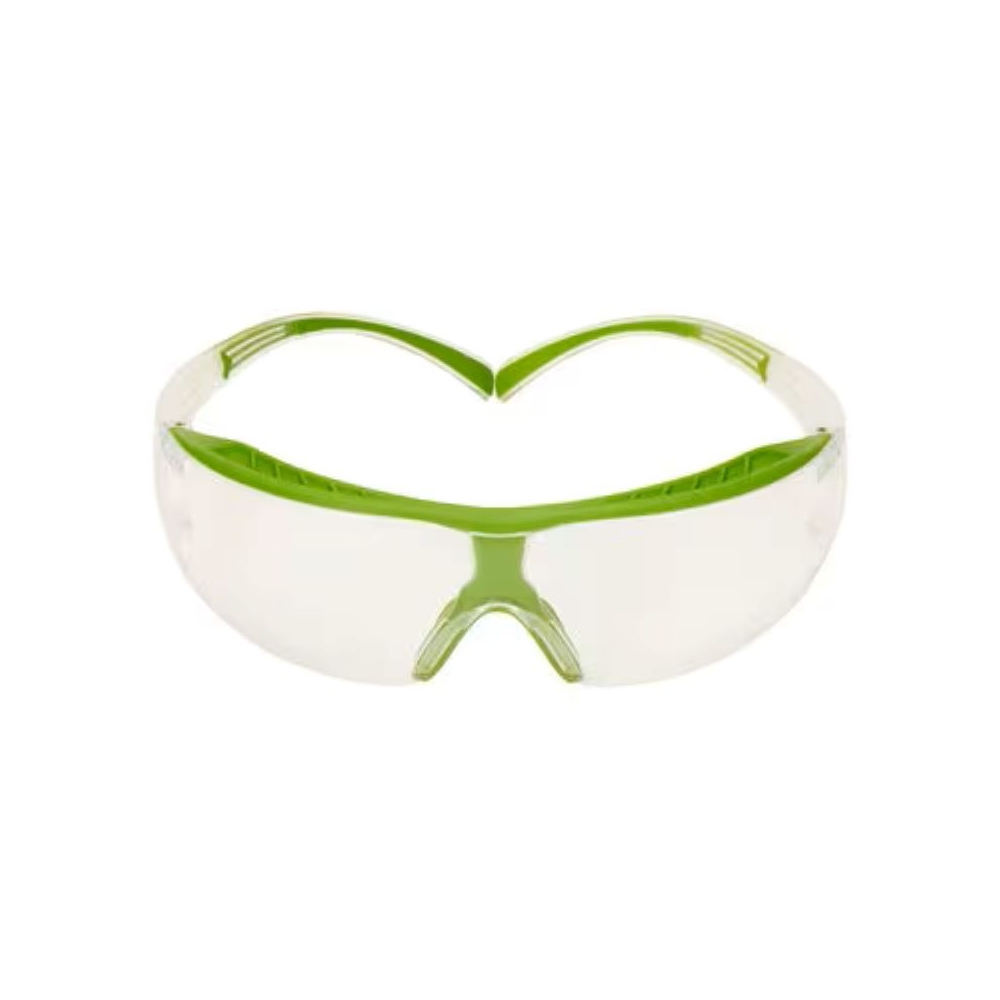 Occhiali 3M SSF401XSGAF-GRN, Montatura verde/trasparente, anti-appannamento, antigraffio,